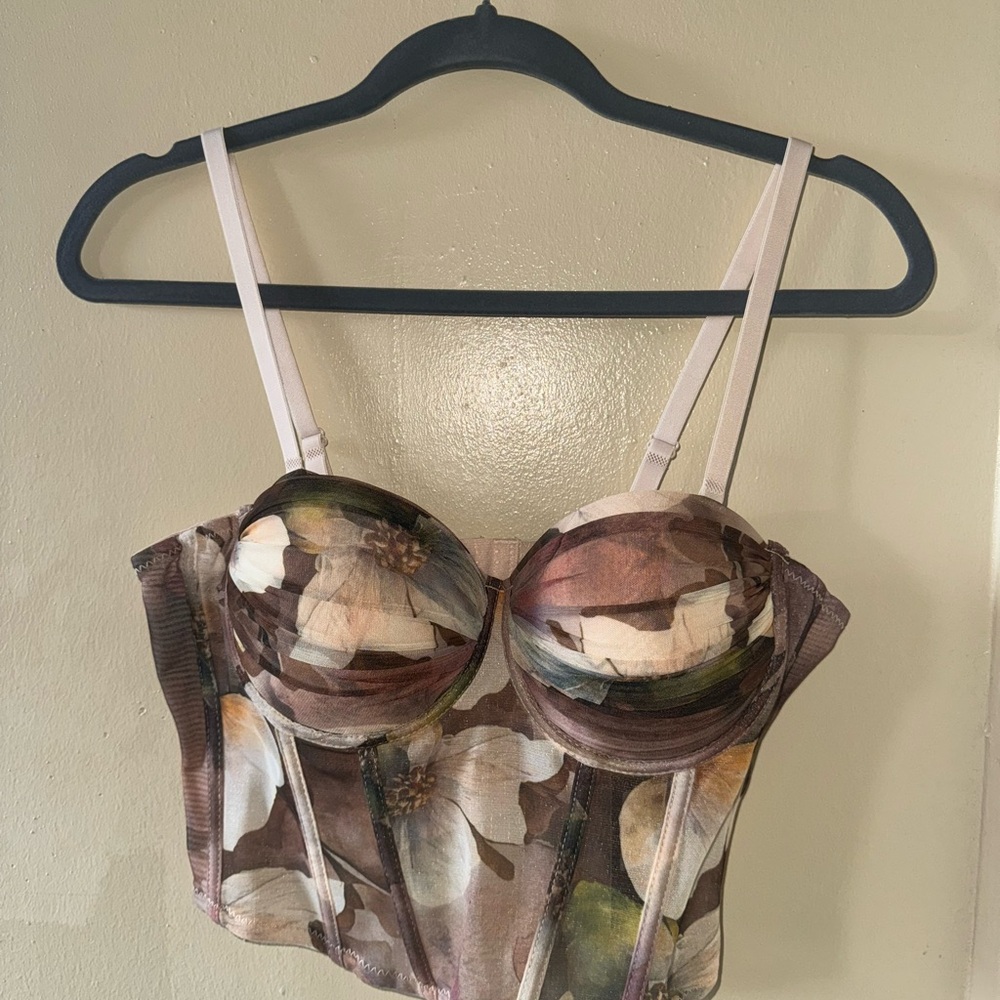 A Classy Chic Boutique Floral Print Bustier